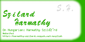 szilard harmathy business card